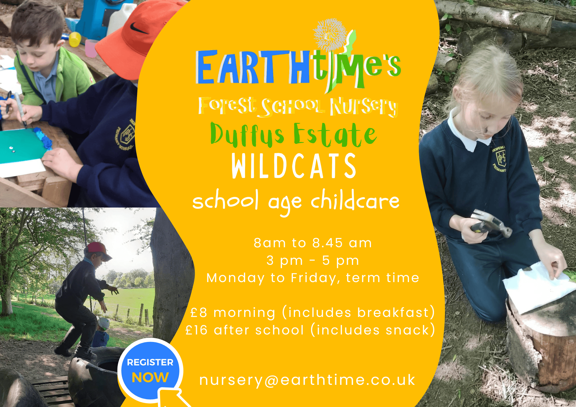 Poster promoting school age childcare